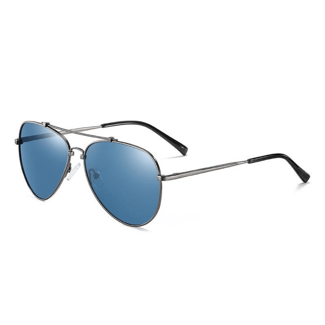 Unisex Polarized Aviators with Brow Bar Sunglasses Echo - Ever Collection NYC