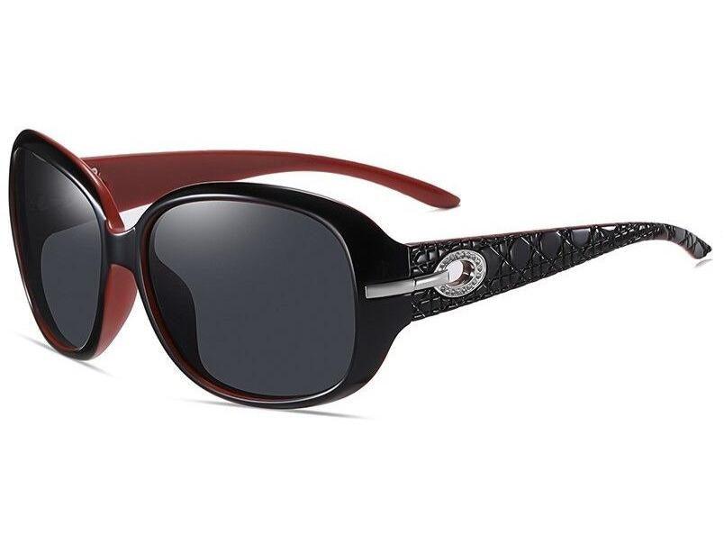 Women's polarized butterfly big frame sunglasses Bassi - Ever Collection NYC