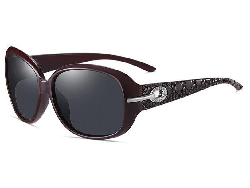 Women's polarized butterfly big frame sunglasses Bassi - Ever Collection NYC