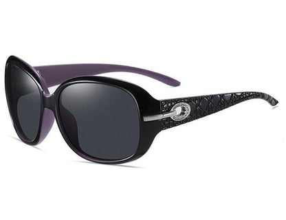 Women's polarized butterfly big frame sunglasses Bassi - Ever Collection NYC