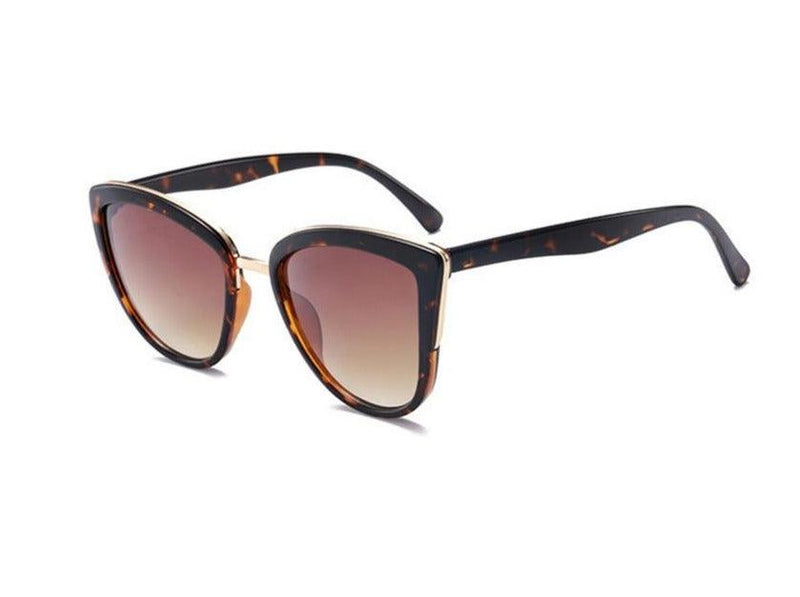 Women's Cat Eye with gold accent Sunglasses with gradient lens Merle - Ever Collection NYC