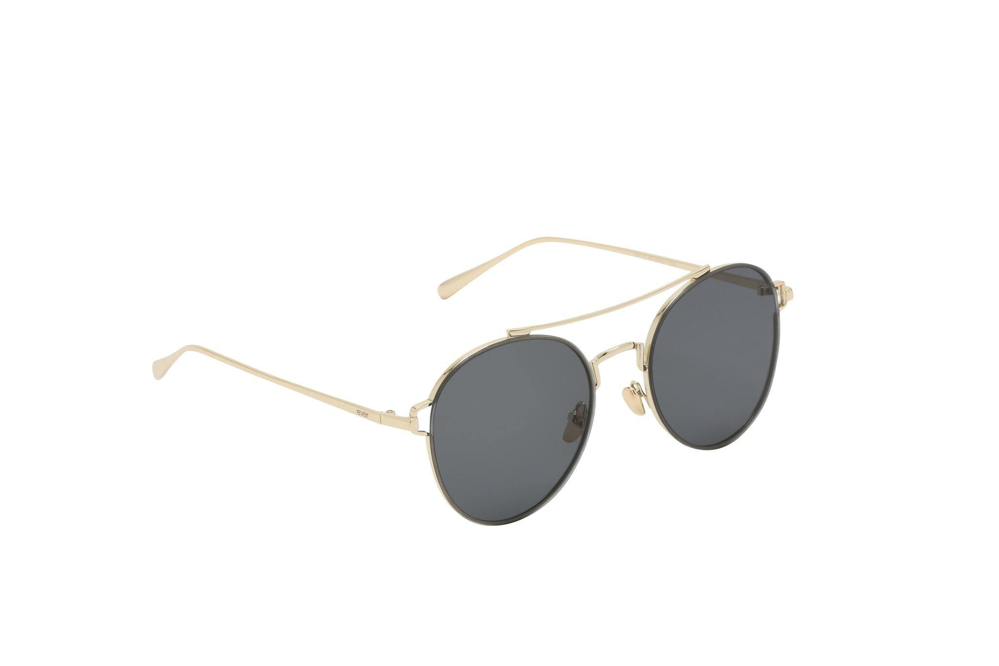 Unisex Round Metal Sunglasses Ground Round - Ever Collection NYC