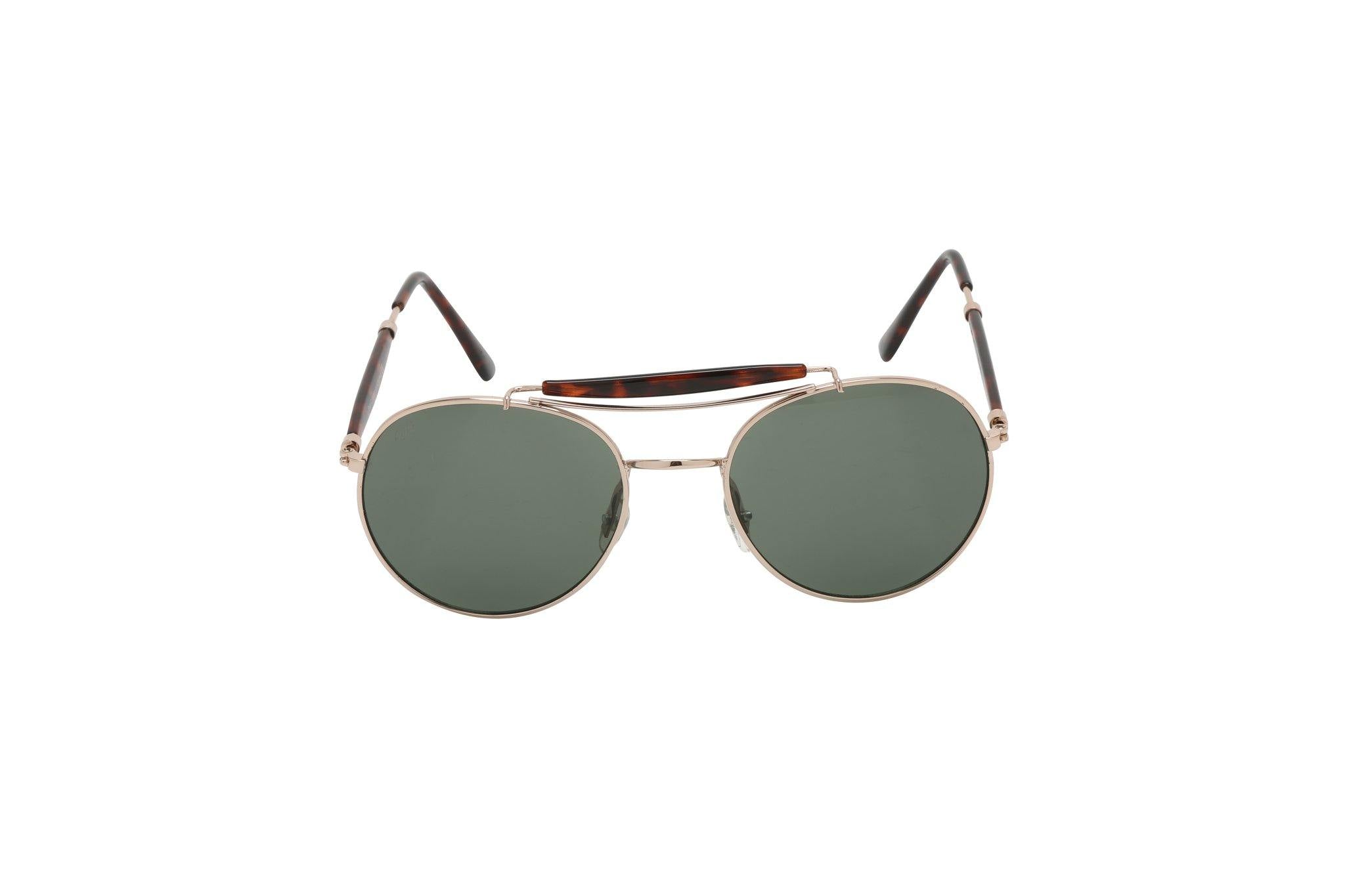 Unisex Round Brow Line Metal Atlas Sunglasses - Ever Collection NYC