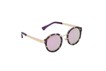 Stylish Flexible Round Metal Frame Bella Sunglasses - Ever Collection NYC