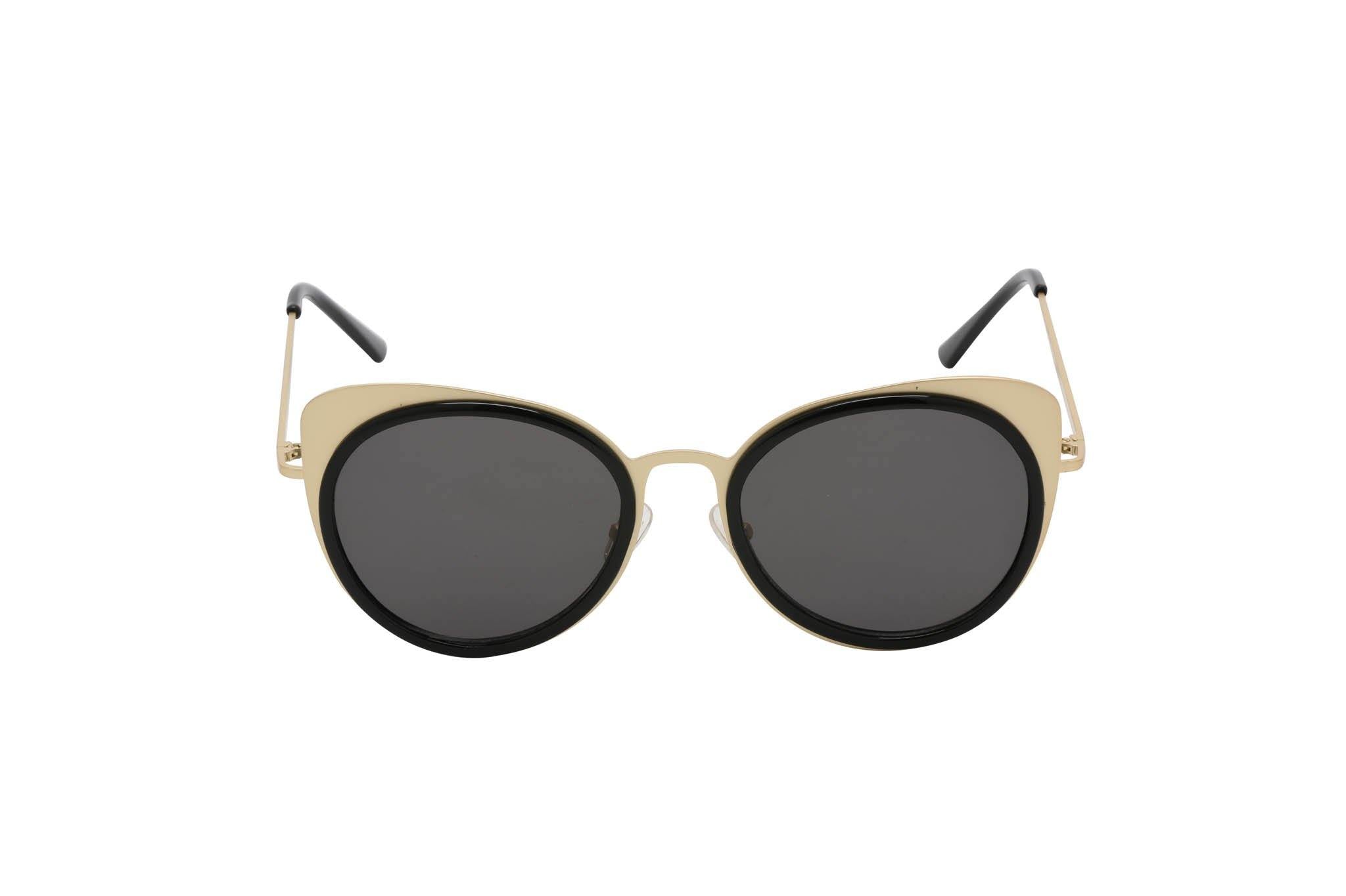 Women Round Metal Cat Eye Sunglasses Cat Walk - Ever Collection NYC