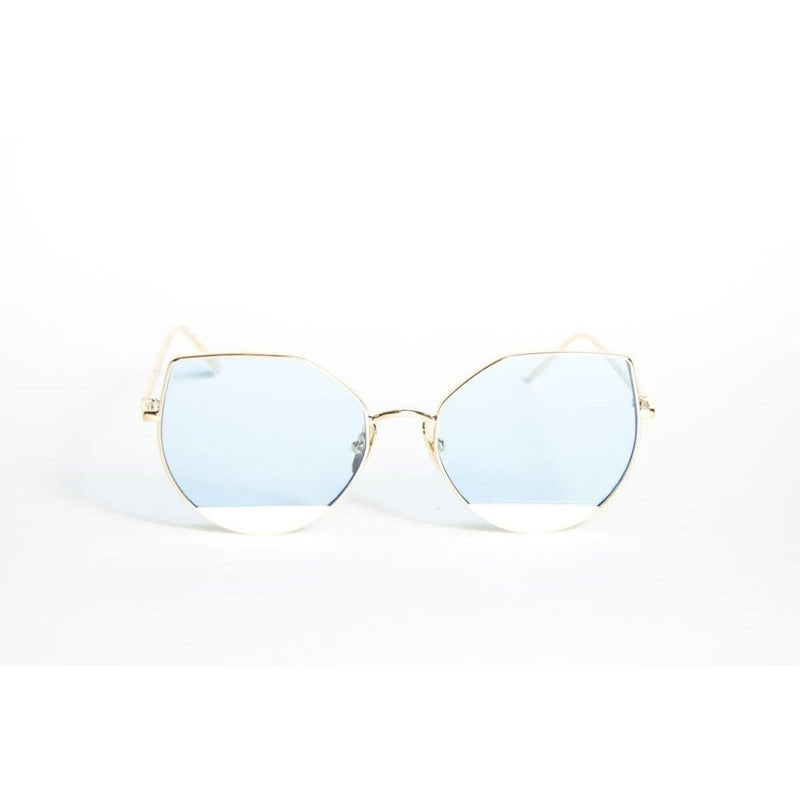 Big Oversized Unisex Metal Bella Cat Eye Style Sunglasses - Ever Collection NYC