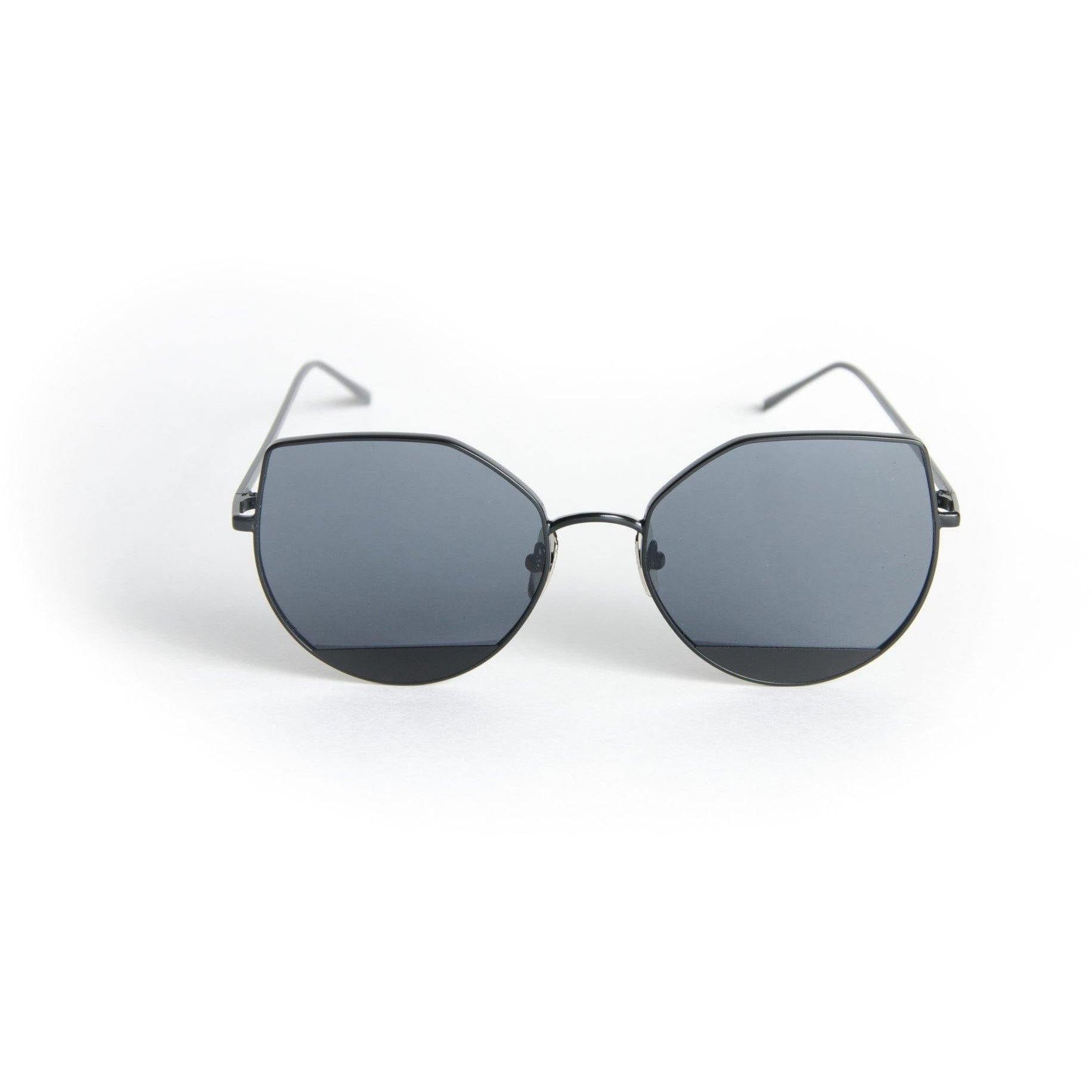 Big Oversized Unisex Metal Bella Cat Eye Style Sunglasses - Ever Collection NYC