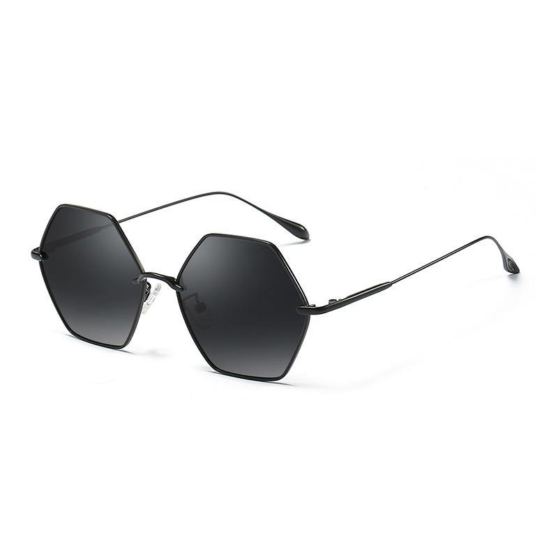 Metal Octagon Frame Sunglasses Luna - Ever Collection NYC